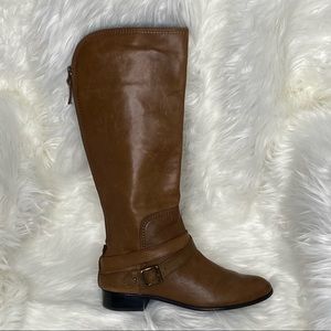 Fossil brown flat boots size 8.5